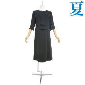 【レンタル】当日発送【女性礼服430】【夏用 礼服 レンタル】レディース ブラックフォーマル レンタル {15号}{17号}{19号}{21号}{23号} [前ファスナー][授乳対応]【喪服 夏用】【サマーフォーマル】【礼服 レディース 夏】{2}{3}{4}{5}{五分袖}【新作】【0AZ0430】