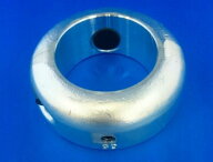送料無料45Φ 二つ割 シャフト亜鉛 プロペラ用 ペラ軸 シャフト保護亜鉛45mm シャフトアエン ペラ亜鉛 ペ…