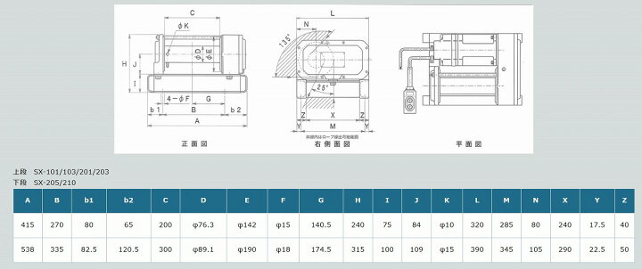 楽天市場】富士製作所 電動シルバーウインチ SX-210 単相100V SX210 超 