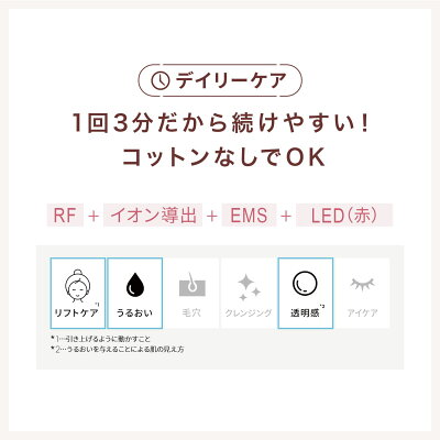 デイリーケア。
1回3分だから続けやすい!
コットンなしでOK!