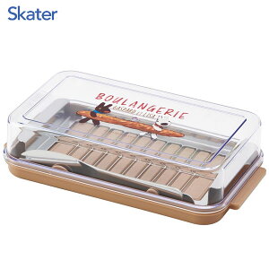 ステンレスカッター付き バターケースDX (バターナイフ付) リサとガスパール スケーター BTG2DXNN / 日本製 食洗機対応 保存容器 バターケース バターカッター 切り分け 簡単 バターナイフ付き