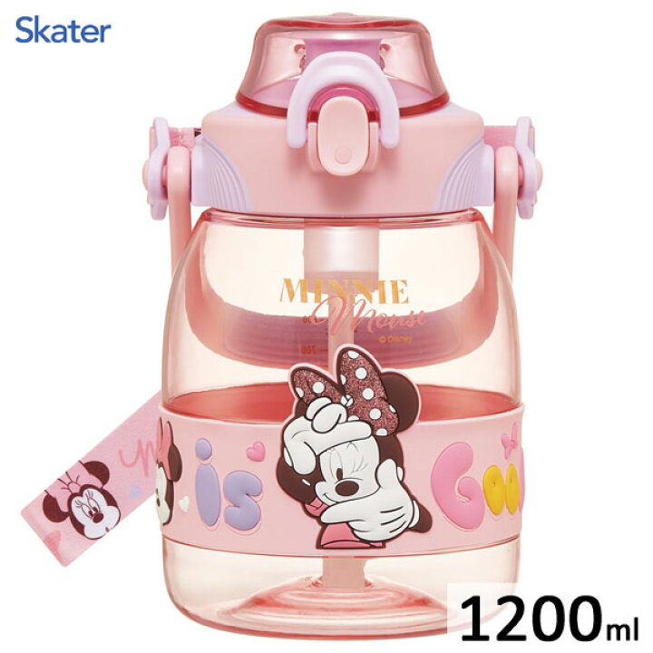 楽天市場】ストローホッパーボトル 1.2L ミニーマウス スケーター 