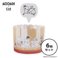 マフィンカップ＆ケーキピックセット (6枚セット) ムーミン谷の仲間たち 貝印 DN0613 / 日本製 紙製 カッ…