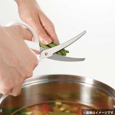 楽天市場】カーブキッチンバサミ (キャップ付き) 貝印 KK / 日本製 食