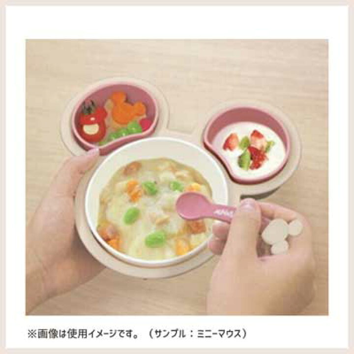 楽天市場 片手で持てる離乳食パレット ディズニー 錦化成 日本製 電子レンジ対応 ベビー用品 子ども用 食器 セット プレート 小皿 ボウル スプーン フォーク ミニーマウス ミッキーマウス ブルー ピンク かわいい ギフト 出産祝い Disney Y Living