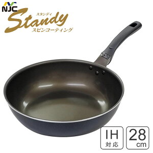 �����ߓ� 28cm �X�^���f�B �X�s���R�[�e�B���O �i���Z���W���p�� / IH�Ή� �傫�� �t���C�p�� �u�ߓ� �[�^ ���т���ɂ��� �ӂ��f���H �A���~�� �ό`���ɂ��� ��v WellFlon�R�[�e�B���O /