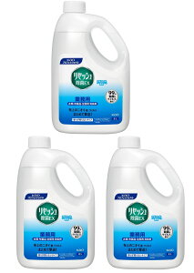 【2L】【3本】花王 リセッシュ 除菌EX 香りが残らないタイプ 2L 業務用 衣類 布製品 空間 漂うニオイ 消臭 布製品 除菌 ウイルス除去 防カビ 環境t対応容器 詰め替え用 日用品 消耗品【送料無