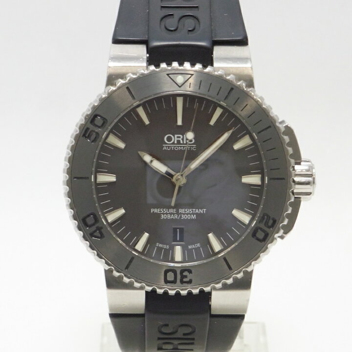 楽天市場】オリス ORIS アクイス デイト 733 7653 4153R グレー文字盤 