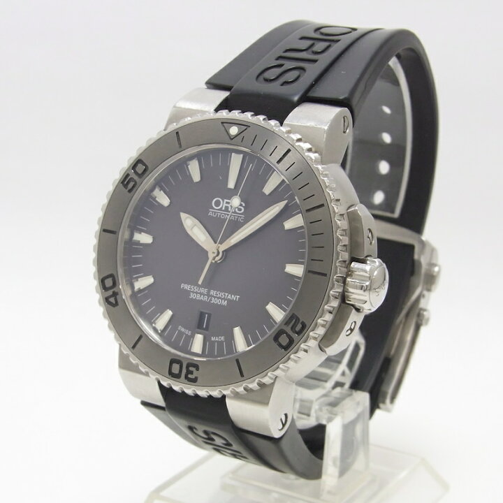 楽天市場】オリス ORIS アクイス デイト 733 7653 4153R グレー文字盤 