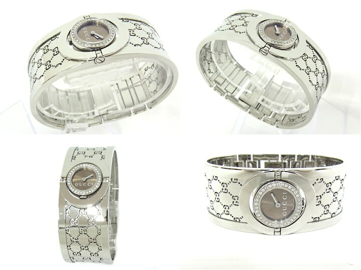 楽天市場】グッチ トワール ダイヤベゼル 112 YA112053 バングル  