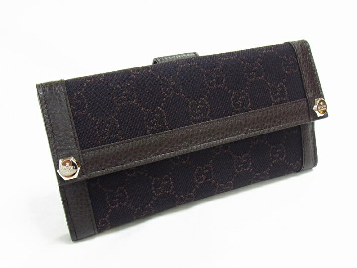 楽天市場】【未使用品】【程度S】【極上美品】グッチ GUCCI 長財布 W 