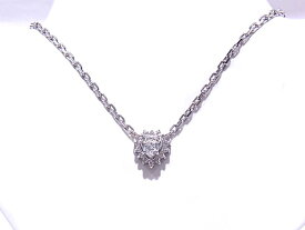 Pt850/Pt900　プラチナ　ネックレスダイヤ　合計0.53ct　ハートシェイプ【中古】【程度A】【美品】