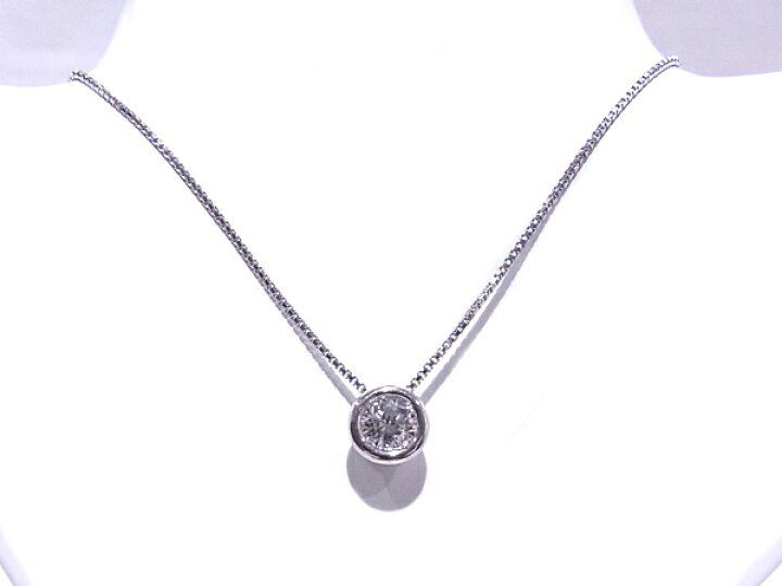 楽天市場】Pt850/900 プラチナ ネックレスダイヤモンド 0.531ct【中古 