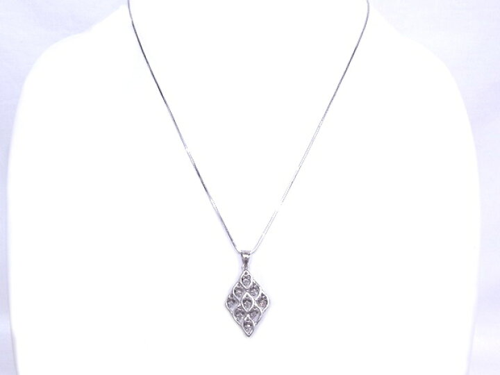 楽天市場】Pt850/900 プラチナ ネックレスダイヤモンド 合計0.36ct 