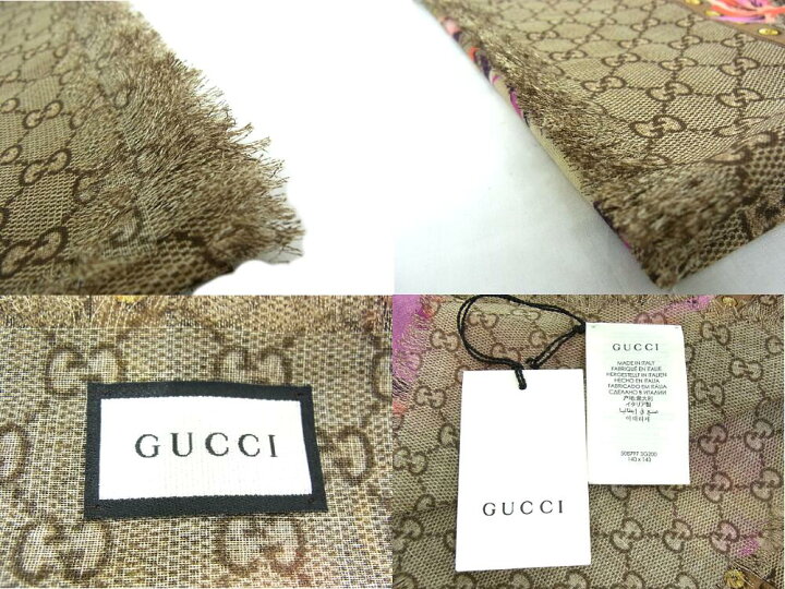 楽天市場】グッチ Gucci ストール 508797 3G200ブルームス フラワー GG 