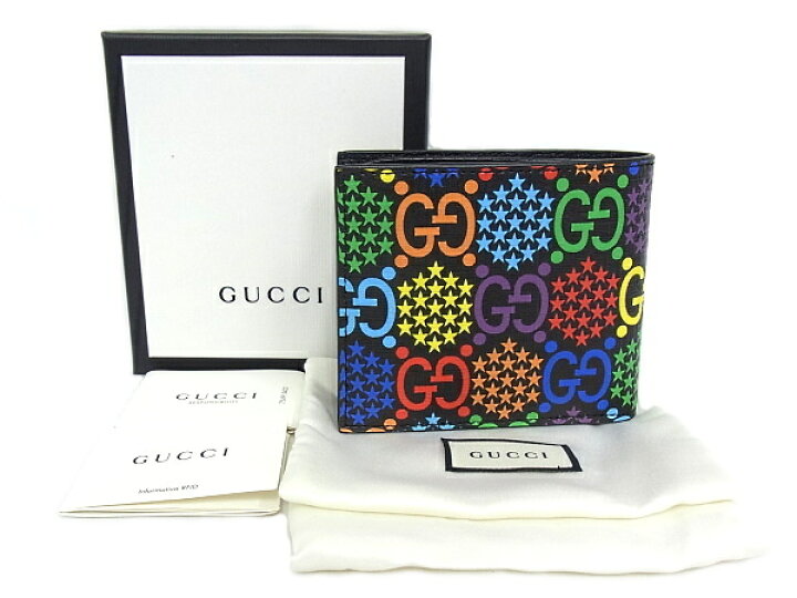 楽天市場】GUCCI グッチ GGサイケデリック 二つ折り札入れ601089  