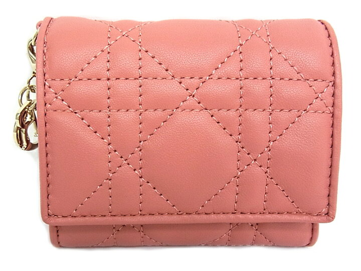 ディオール Lady Dior ロータスウォレット S0181ONMJ_M973 ラムスキン  