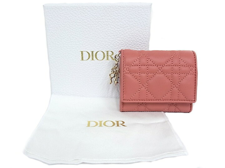 楽天市場】Christian Dior レディディオール ロータスウォレット財布 3 