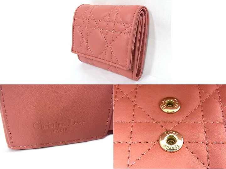 楽天市場】Christian Dior レディディオール ロータスウォレット財布 3 