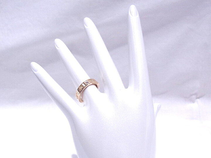 楽天市場】BVLGARI ブルガリ ダブルロゴリング 1Pダイヤ 750 18K PG 