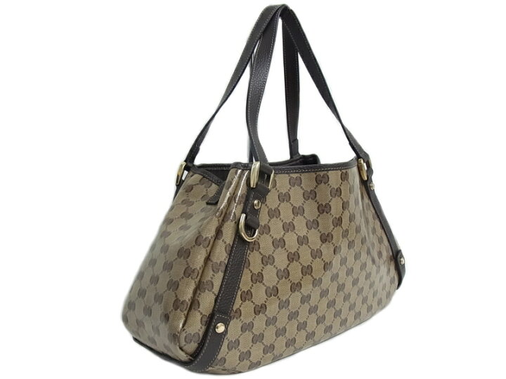 美品】グッチ GUCCI クリスタル ショルダーバッグ ブラウン 293578