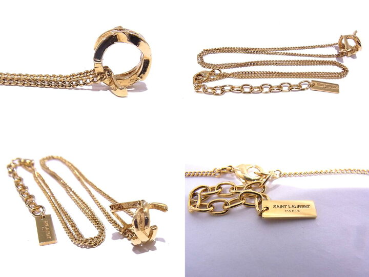 楽天市場】サンローラン SAINT LAURENT YSLメタルのモノグラム 