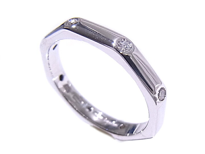 楽天市場】BVLGARI ブルガリ オクタゴナル 8Pダイヤ750 18K WG 