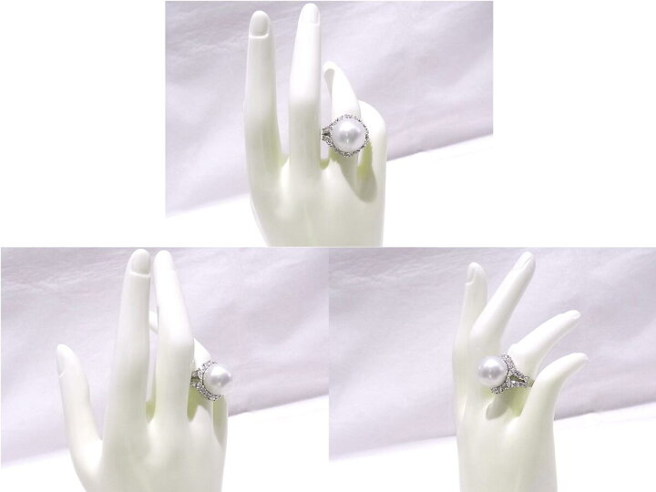 楽天市場】指輪 パールリング 15mm玉 ダイヤ 2.03ct Pt900 プラチナ 