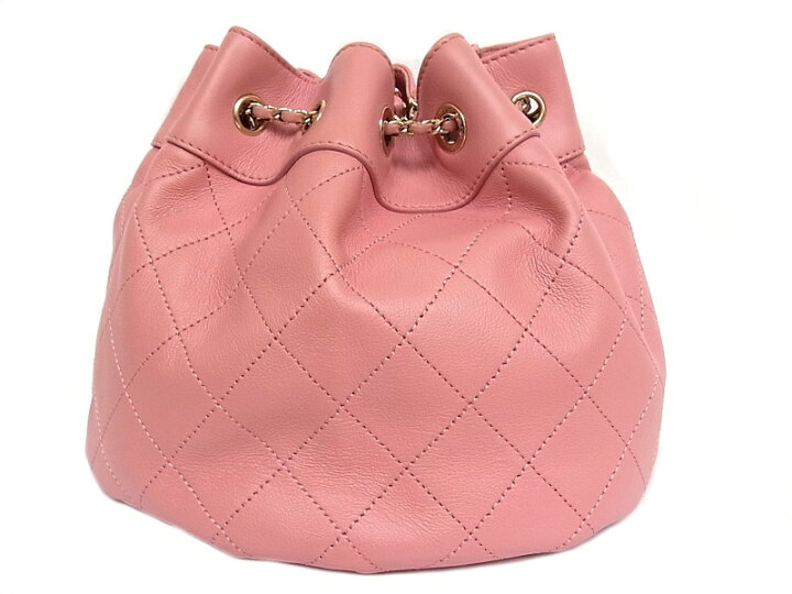 楽天市場】シャネル CHANEL マトラッセ 巾着バッグ ゴールド金具 ココ  