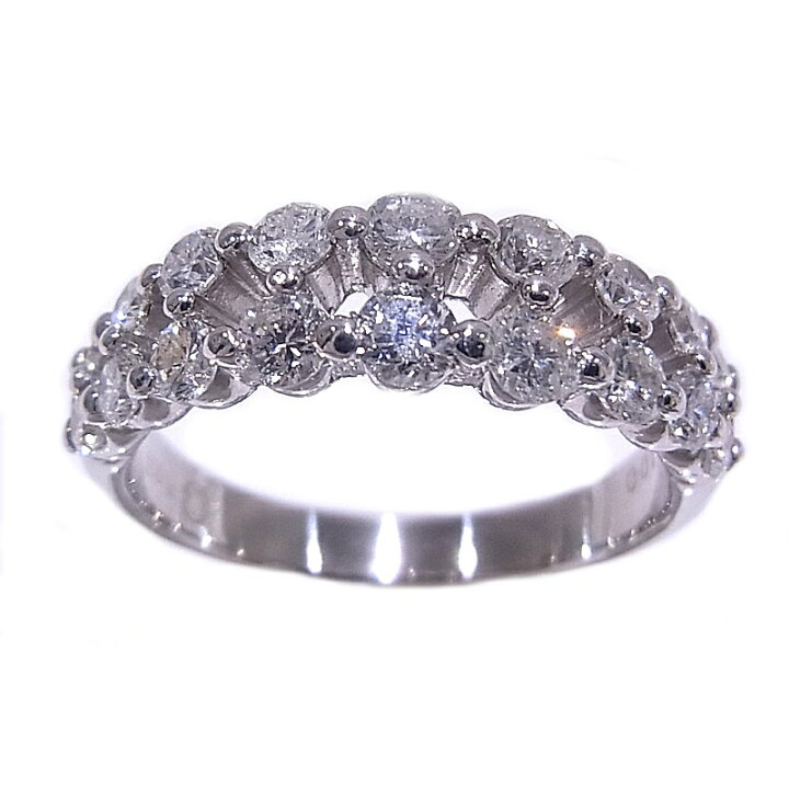 楽天市場】指輪 Pt900 プラチナ ダイヤリング 合計1.00ct【中古