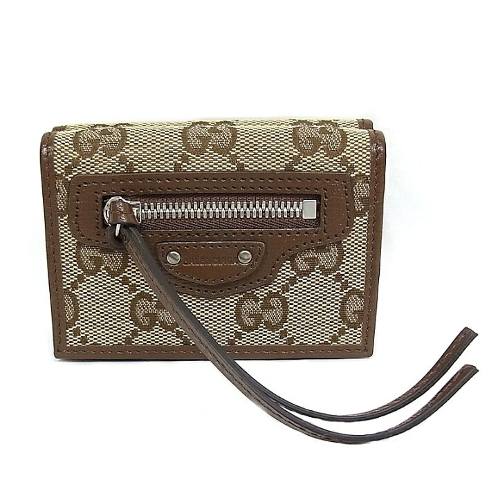 楽天市場】GUCCI グッチ 三つ折り財布 681708 ベージュ/ダークブラウン  