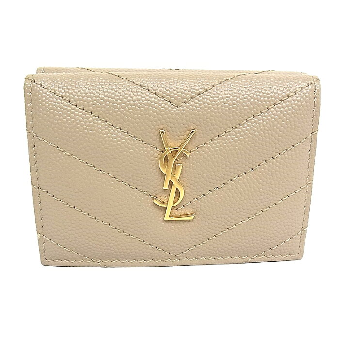 楽天市場】サンローラン SAINT LAURENT YSL ミニ財布 3つ折り財布 