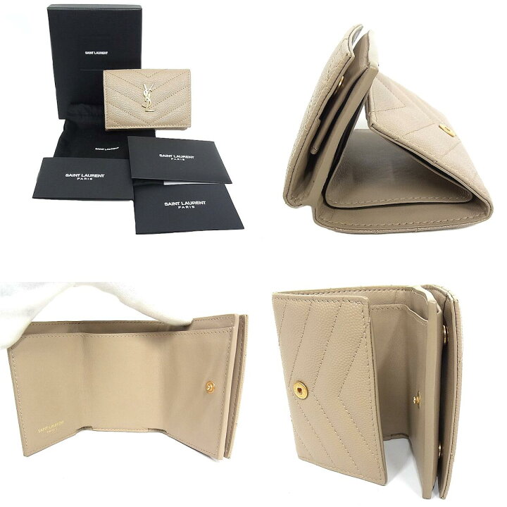 楽天市場】サンローラン SAINT LAURENT YSL ミニ財布 3つ折り財布  