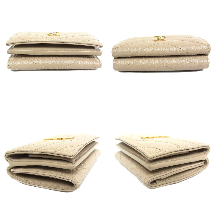 楽天市場】サンローラン SAINT LAURENT YSL ミニ財布 3つ折り財布 