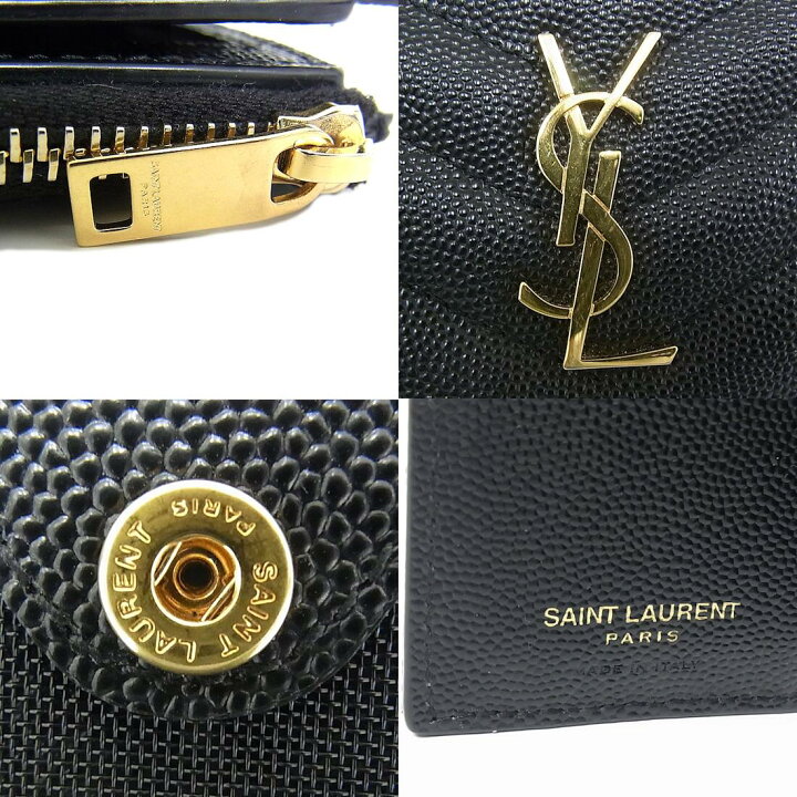 楽天市場】サンローラン SAINT LAURENT YSL ミニ財布 2つ折り財布  