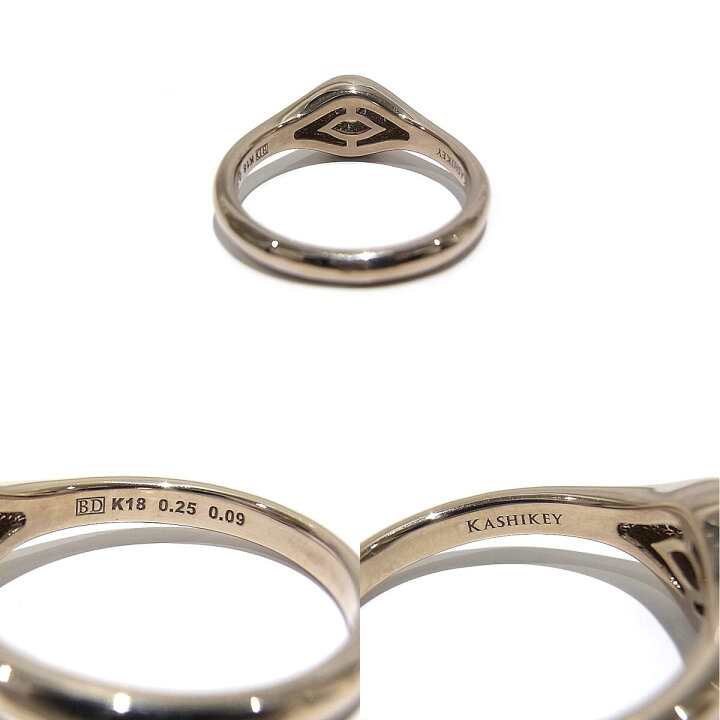 楽天市場】KASHIKEY カシケイ MOREリング ダイヤ 0.25ct 0.09ct K18BG 