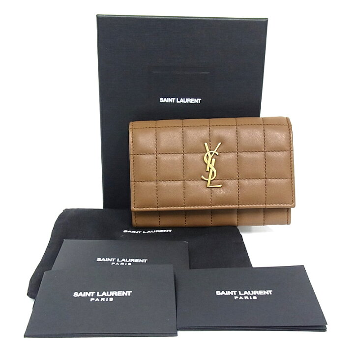 楽天市場】サンローラン SAINT LAURENT YSL 2つ折り財布 ラムスキン  