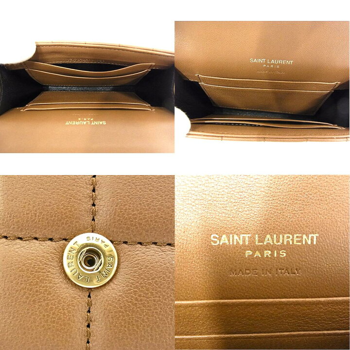 楽天市場】サンローラン SAINT LAURENT YSL 2つ折り財布 ラムスキン 