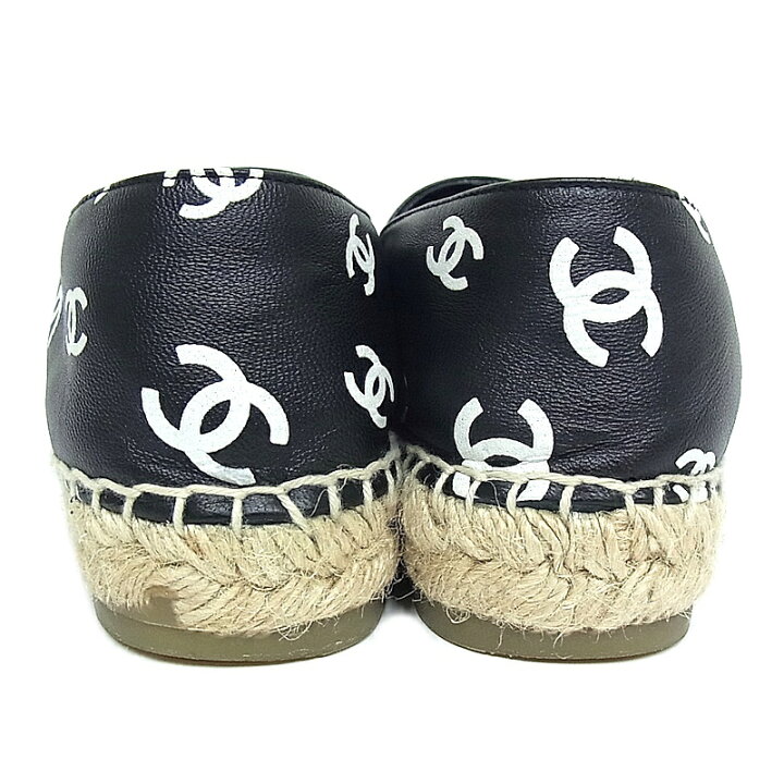 楽天市場】シャネル CHANEL フラットシューズレディース ＃38 靴 ココ  