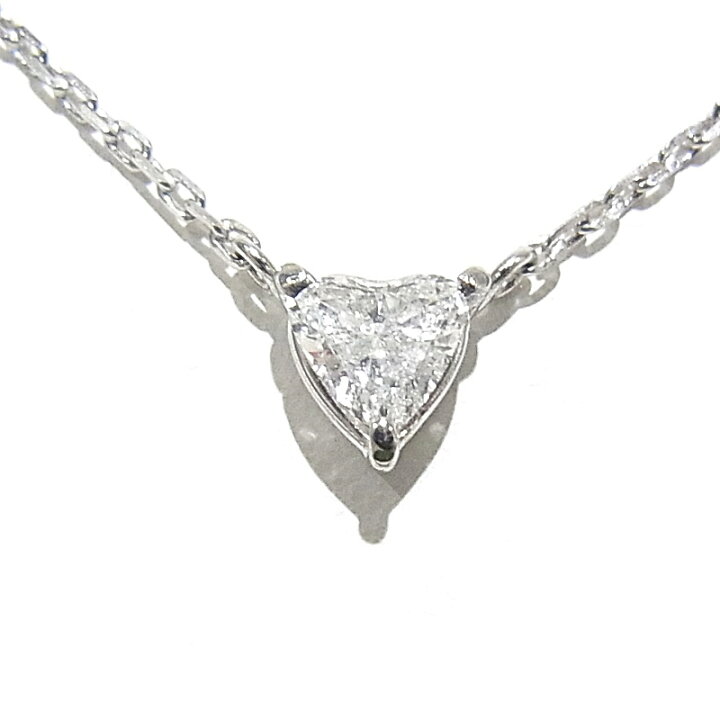 楽天市場】Pt850 プラチナ ネックレスダイヤ 合計0.29ct ハート 