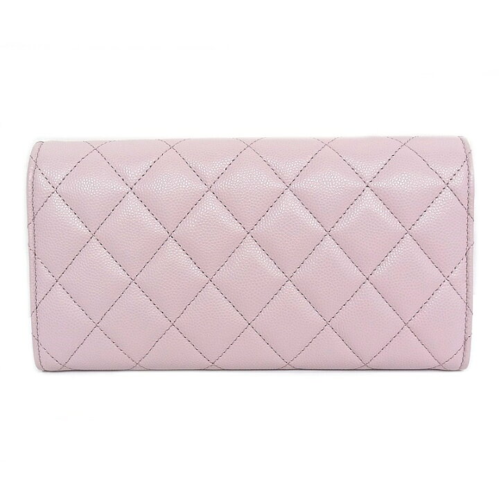 楽天市場】シャネル CHANEL ホック付き長財布キャビアスキン 