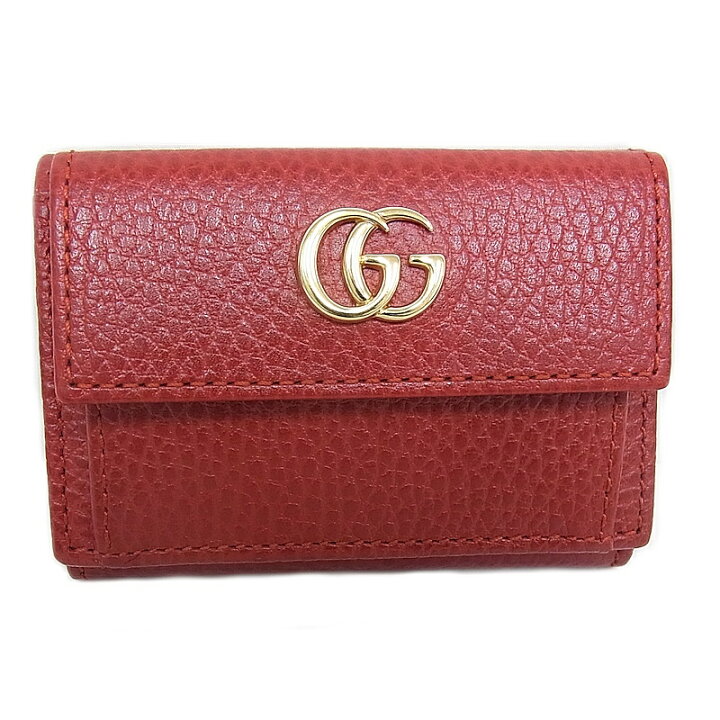 楽天市場】グッチ GUCCI 3つ折り財布 ホックボタン開閉式GG  