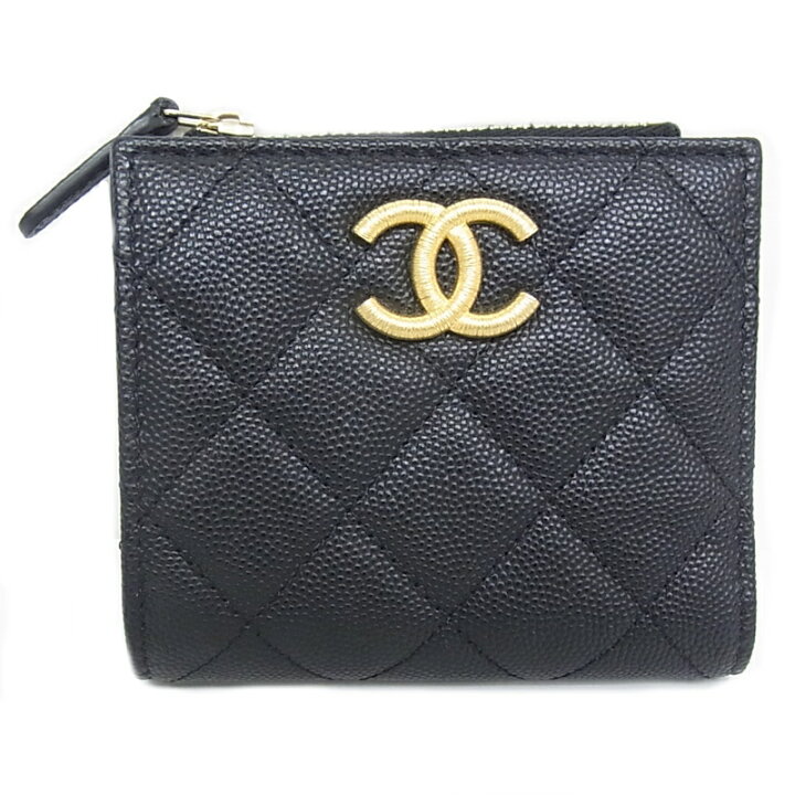 楽天市場】シャネル CHANEL 2つ折り財布 キャビアスキンAP3526 B13703 