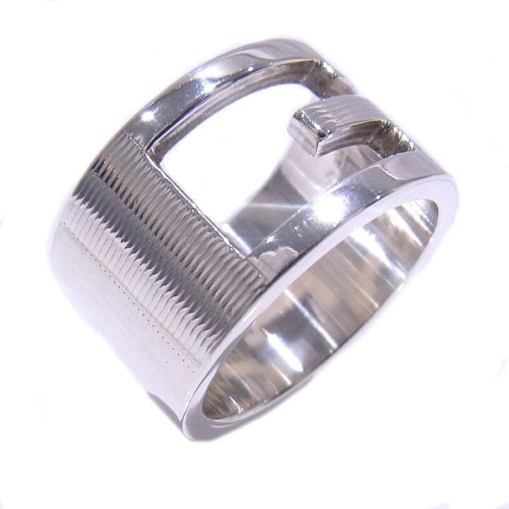 楽天市場】グッチ GUCCI Gロゴリング 指輪シルバー SV925 032660  