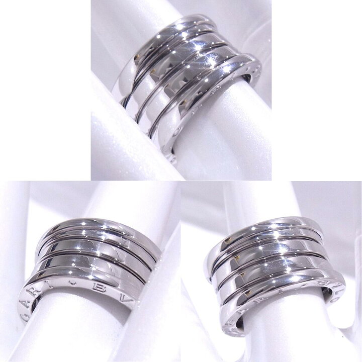 楽天市場】BVLGARI ブルガリ ビーゼロワンリング B-zero1 750WG 18K 