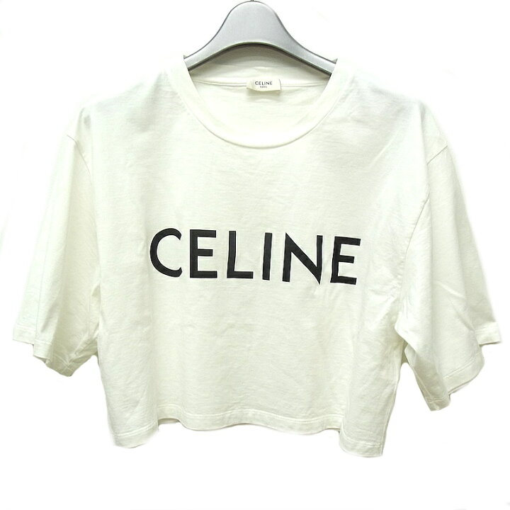 楽天市場】CELINE セリーヌ Tシャツレディース クロップド Tシャツ 