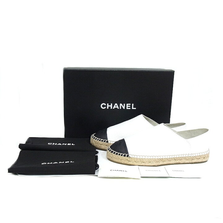 楽天市場】シャネル CHANEL フラットシューズレディース ＃38 靴 ココ