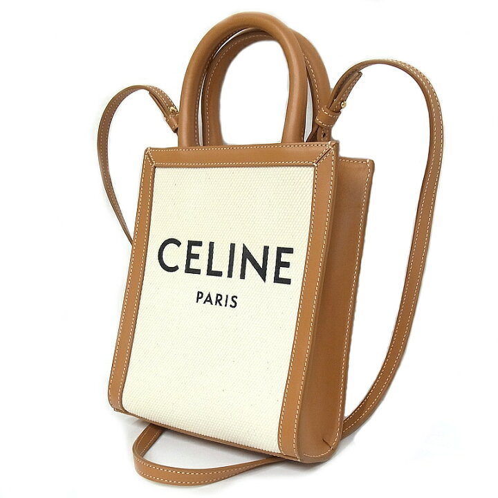 楽天市場】セリーヌ CELINE 2WAYバッグバーティカルカバ ミニ ロゴ 