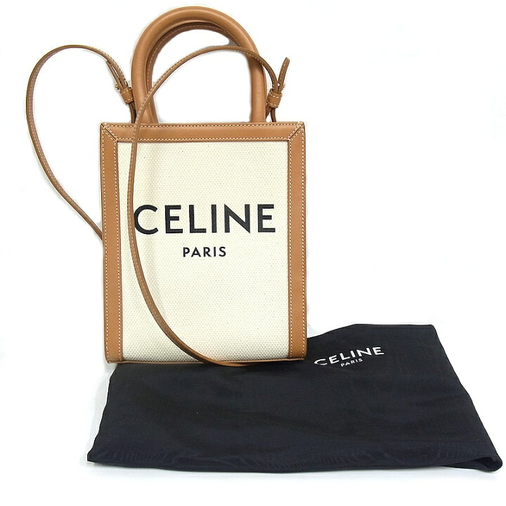 楽天市場】セリーヌ CELINE 2WAYバッグバーティカルカバ ミニ ロゴ 