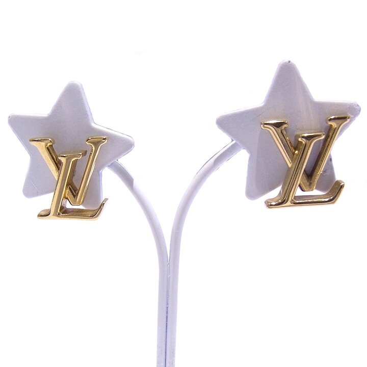 楽天市場】ルイヴィトン LOUIS VUITTON ピアスLVアイコニック ゴールド 